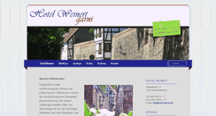 Desktop Screenshot of hotel-weinert.de